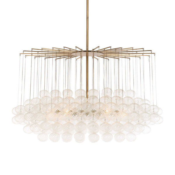 Bubbles - 6 Light Chandelier - Brass