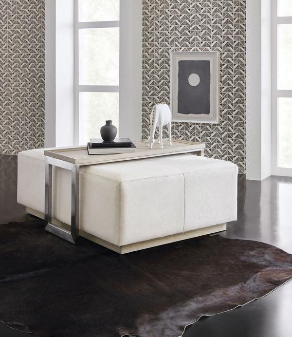 Melange - Bridged Cocktail Table - Beige