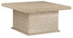 Polished Limestone / 36"W x 36"D x 18"H / Cocktail Tables