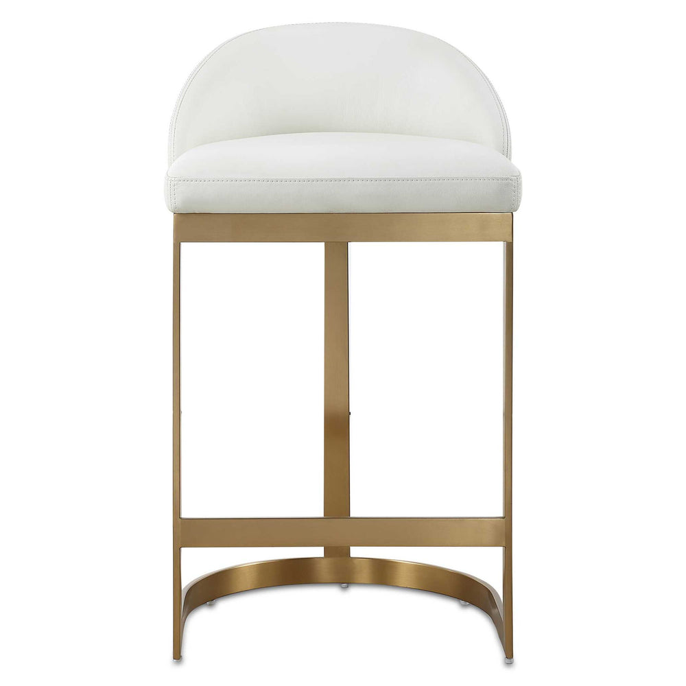 Got Your Back - Counter Stool - Gold / White