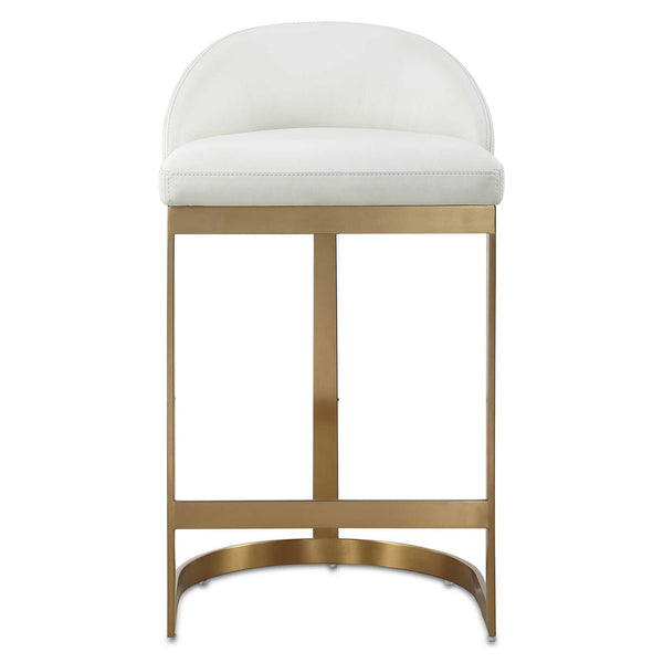 Got Your Back - Counter Stool - Gold / White