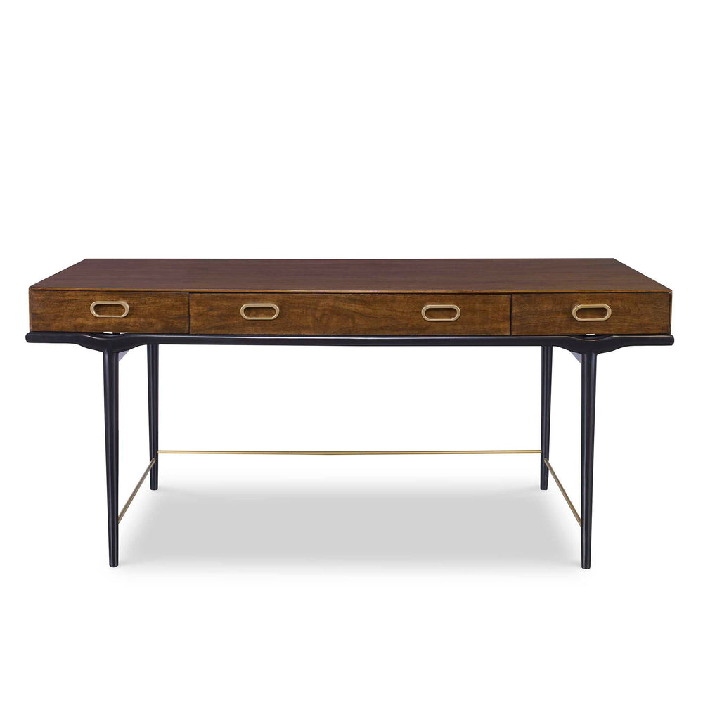Glide - Desk - Gold / Woodtone