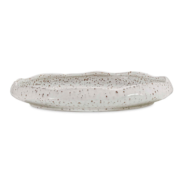 Stardust Ripple - Indoor-Outdoor Bowl - White