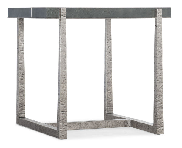 Chapman - Mixed Media End Table - Pearl Silver