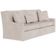Beige / 93"W x 39"D x 38"H