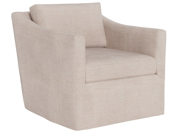 Asher - Slipcover Swivel Chair, Special Order - Beige