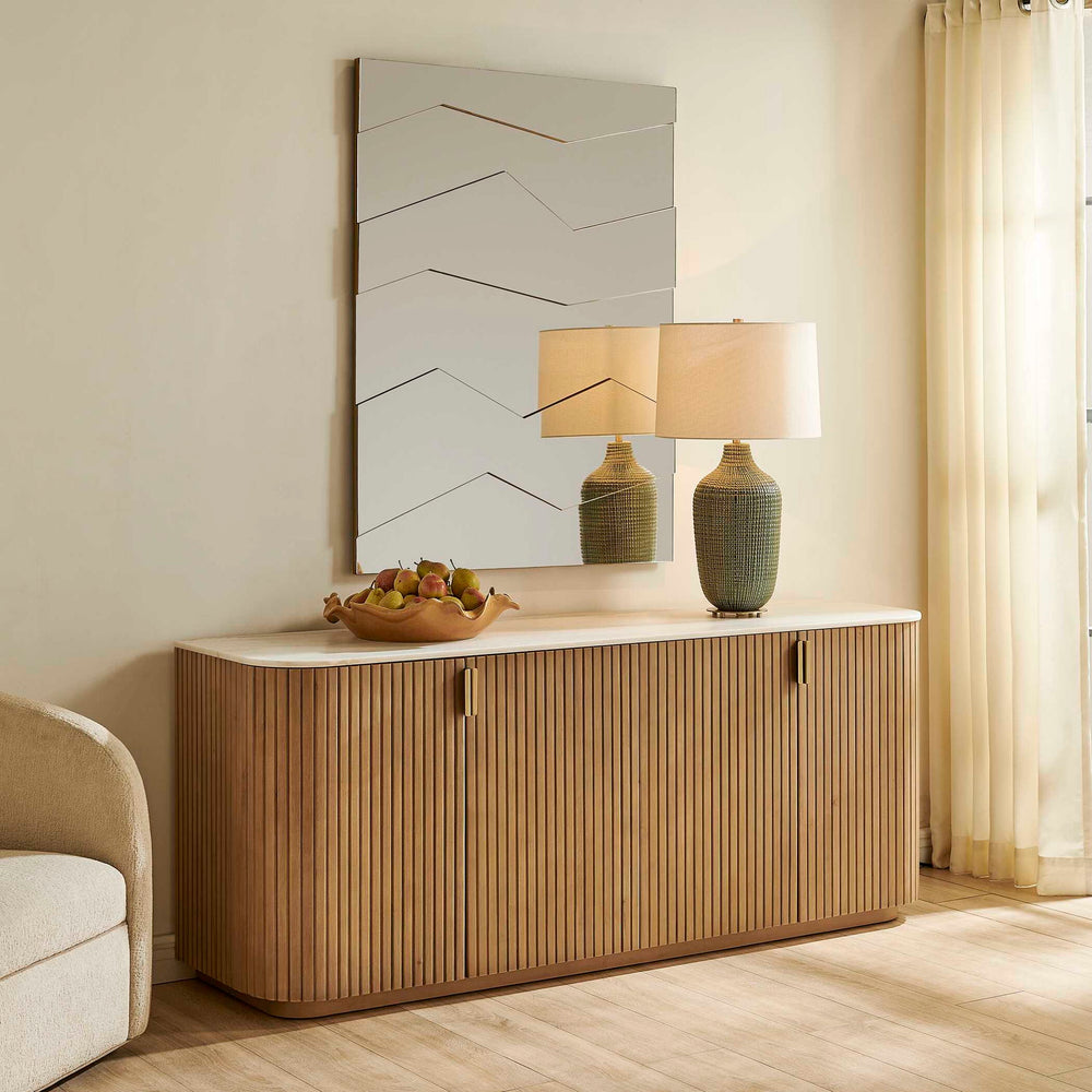 Fracture - Segmented Panel Mirror - Gold