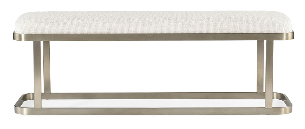 Linville Falls - River Branch Upholstered Bench - White