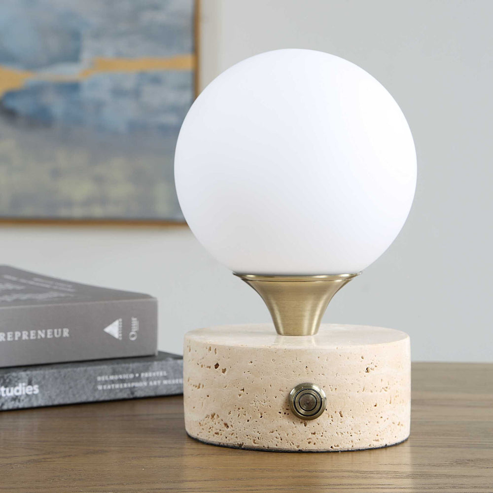 Abril - Rechargeable LED Accent Lamp - Brass,Gold