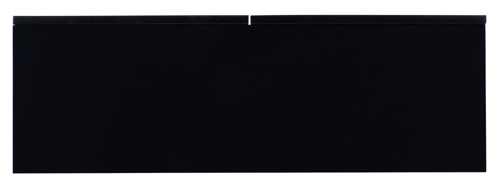 Melange - Fingerprints 2-Door Credenza - Black / Gold