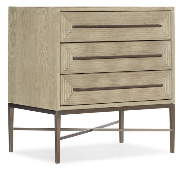 Cascade - 3-Drawer Nightstand - Light Brown