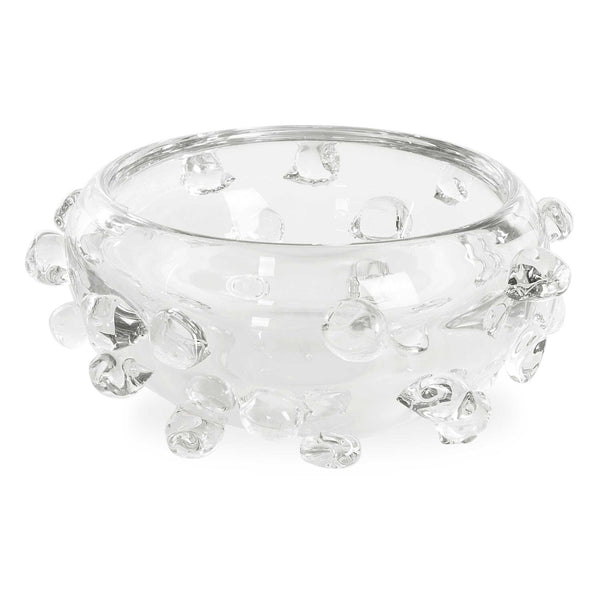 Aura - Clear Glass Bowl - White