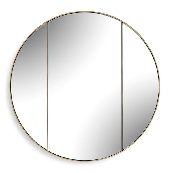Amram - Round Mirror - Antique Brass / Gold