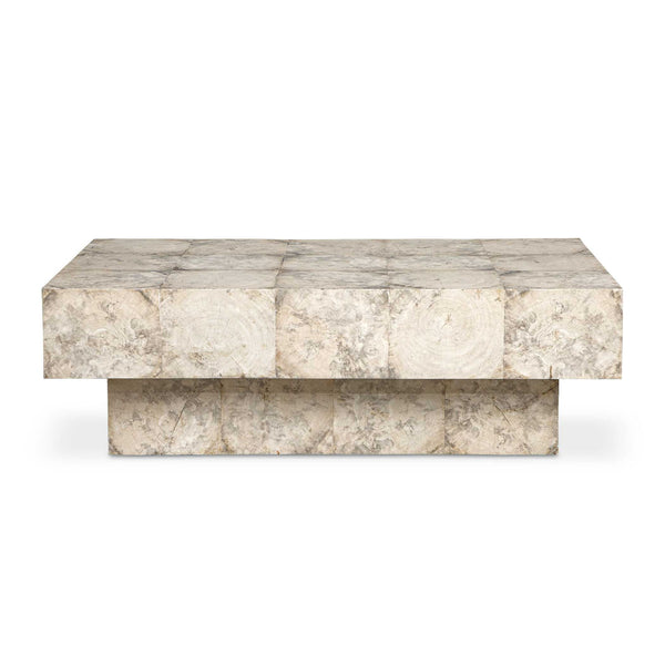 Kotoa - Bleached Coffee Table - White,Woodtone