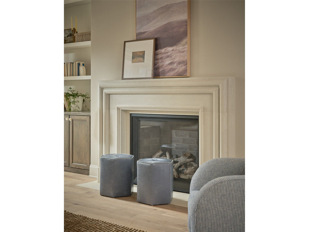 Gemma - Hexagon Ottoman, Special Order - Dark Gray