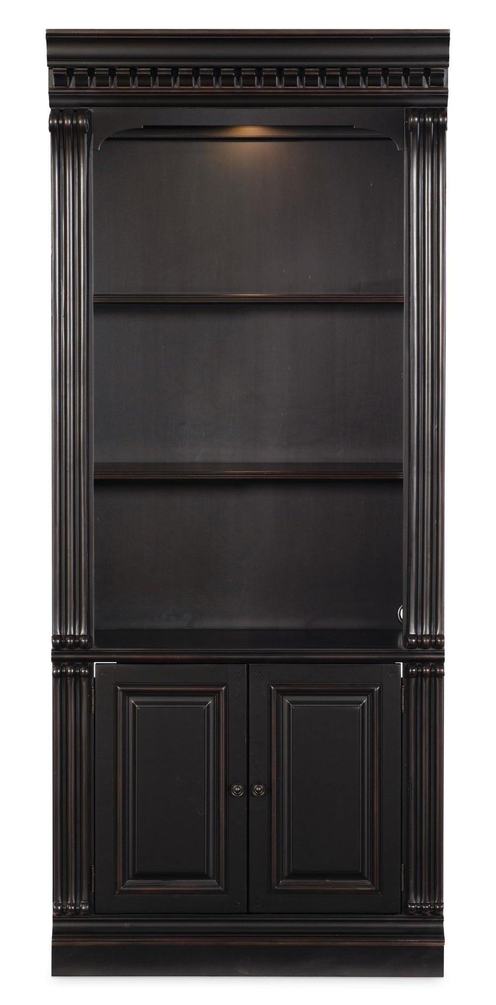 Telluride - Bunching Bookcase (With Doors) - Black
