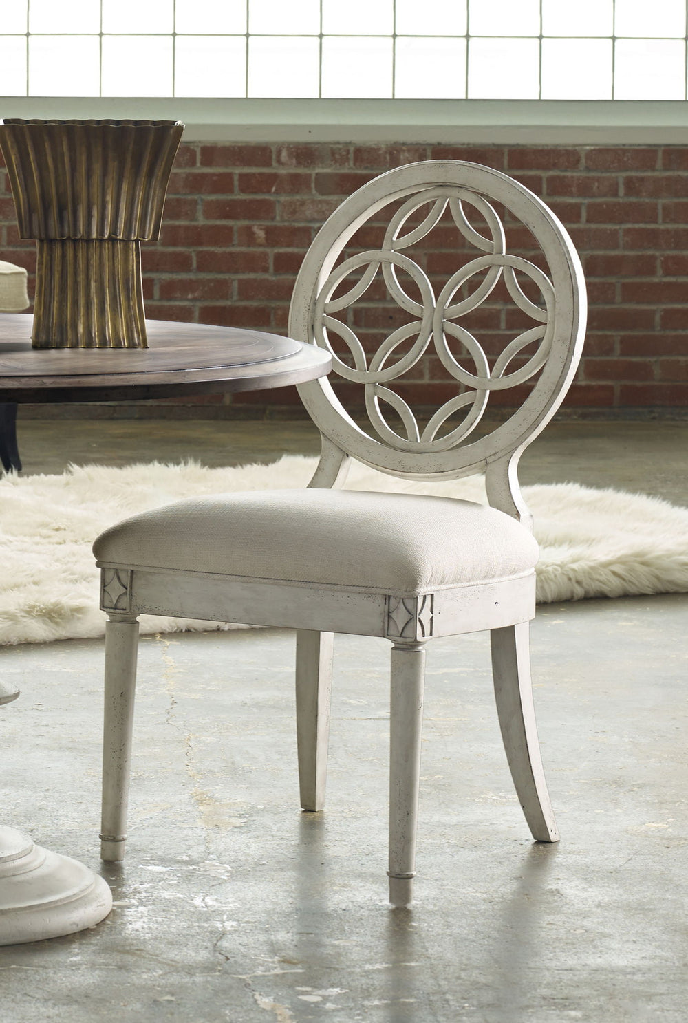 Melange - Brynlee Side Chair - White