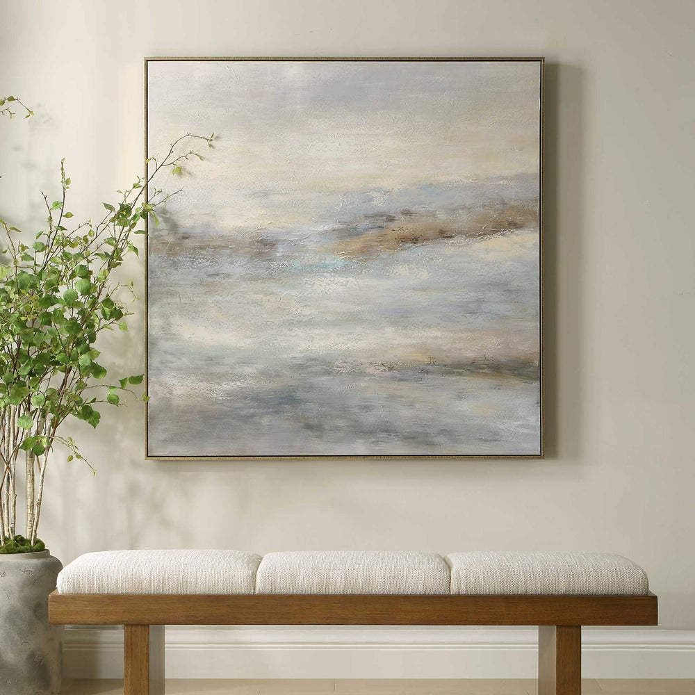 Say When - Hand Painted Canvas - Black / Blue / Brown / Gold / Gray / White
