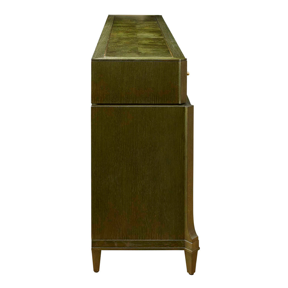 Green With Envy - 9 Drawer Chest - Green / Woodtone