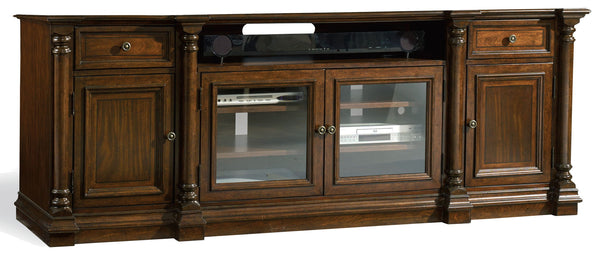 Leesburg - Entertainment Console - Dark Brown