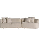 Beige / 2 Pc. Right Short Chaise Sectional