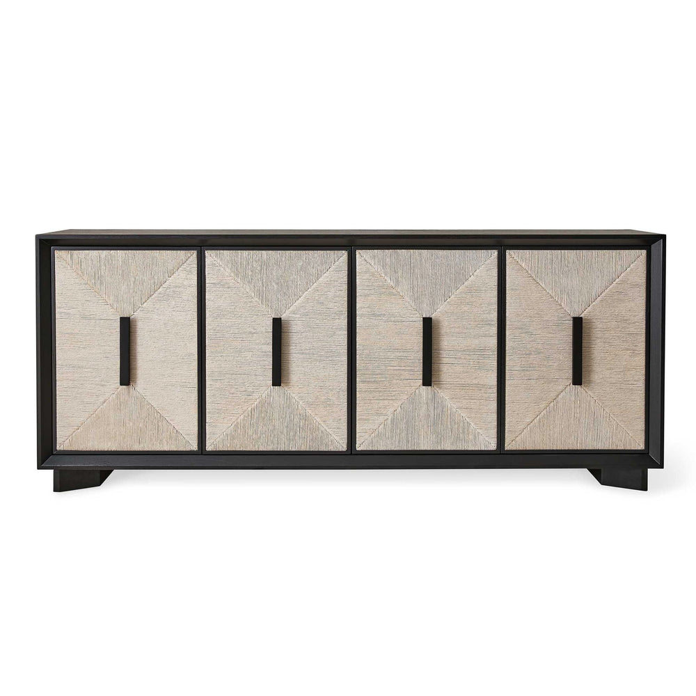 Show Me The Ropes - 4 Door Cabinet - Black / White