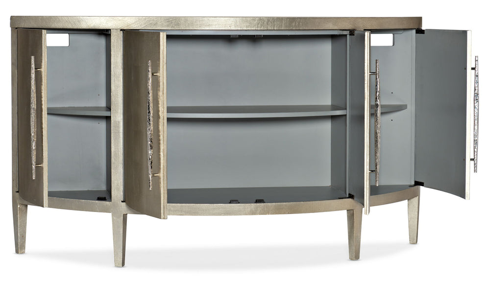 Melange - Amberly Credenza - Pearl Silver