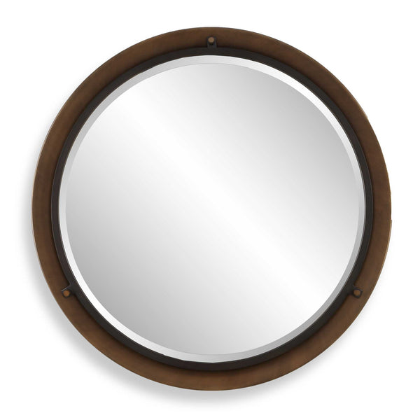 Porthole - Round Mirror - Bronze