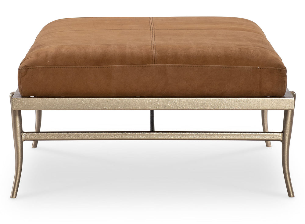 Melange - Tobin Cocktail Ottoman - Brown