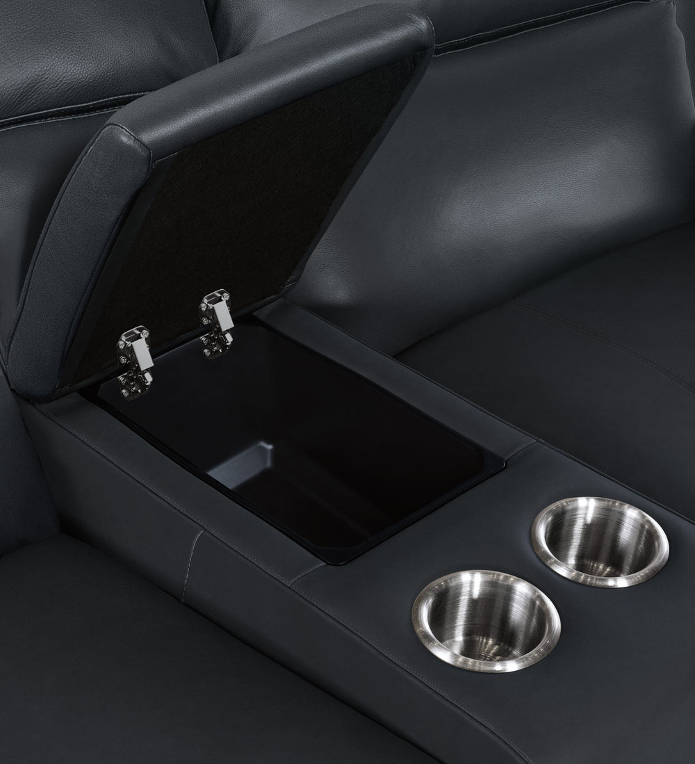 MS - Nelson Zero Gravity Power Console Loveseat With Power Headrests And Lumbar