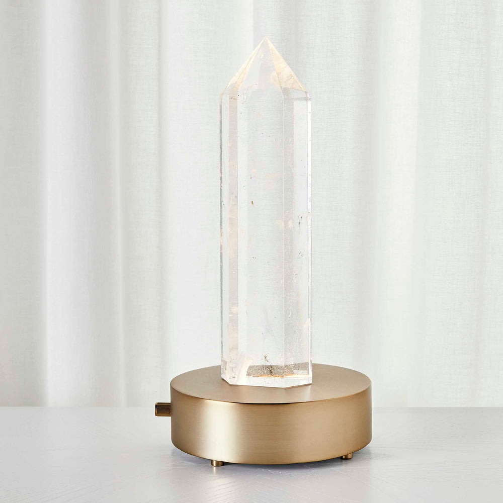 Crystal Point - Sculpture - Pearl Silver
