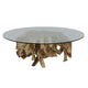 Light Brown / 56"W x 56"D x 18"H