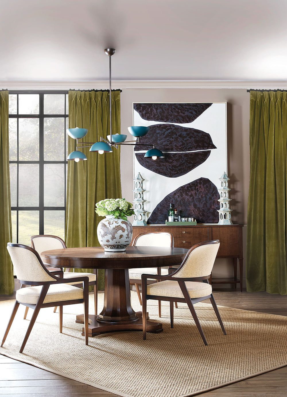 Archives - Round Pedestal Dining Table - Dark Brown