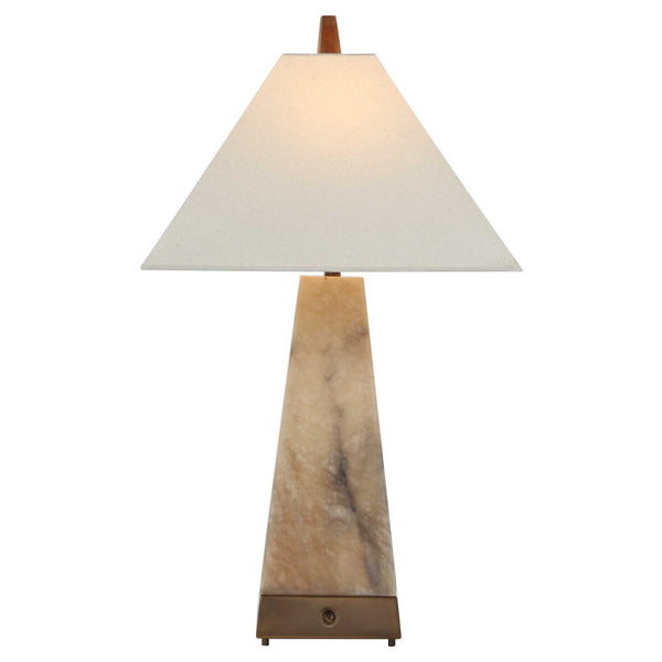 Lit Pyramid - Table Lamp - Beige