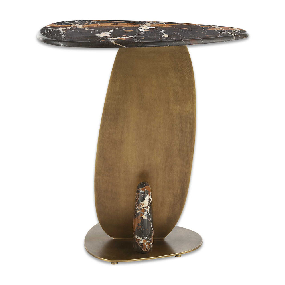 Rock Formation - Accent Table - Bronze / Black