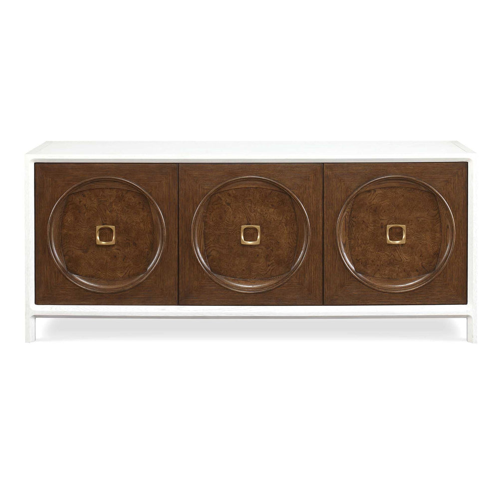 Roundabout - 3 Door Cabinet - Woodtone / White