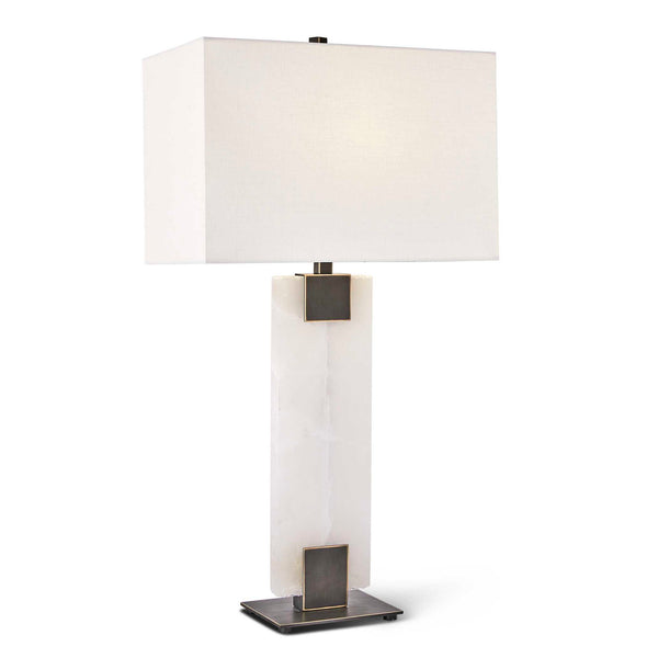 Clamp - Table Lamp - Bronze / White