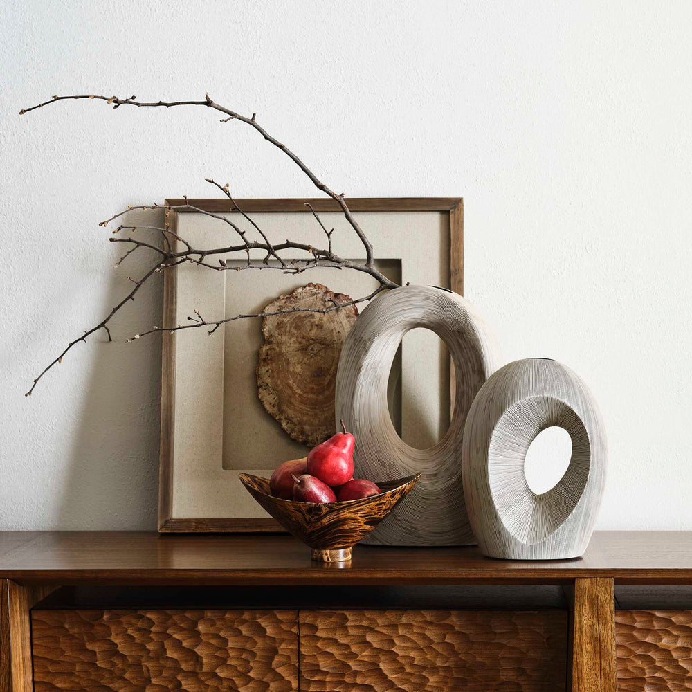 Dual Portals - Vases (Set of 2) - Gray