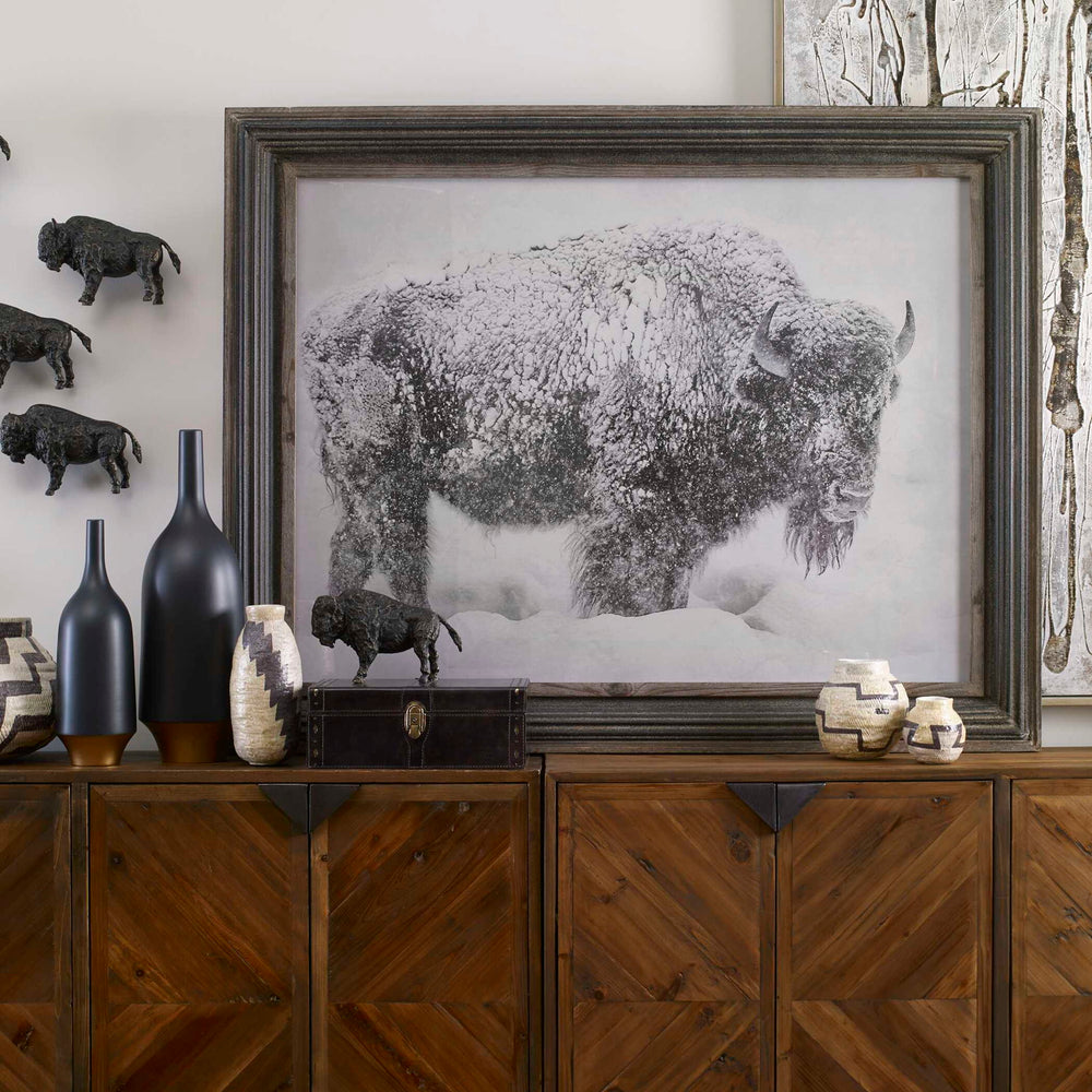 In The Storm - Framed Print - Black / White / Woodtone