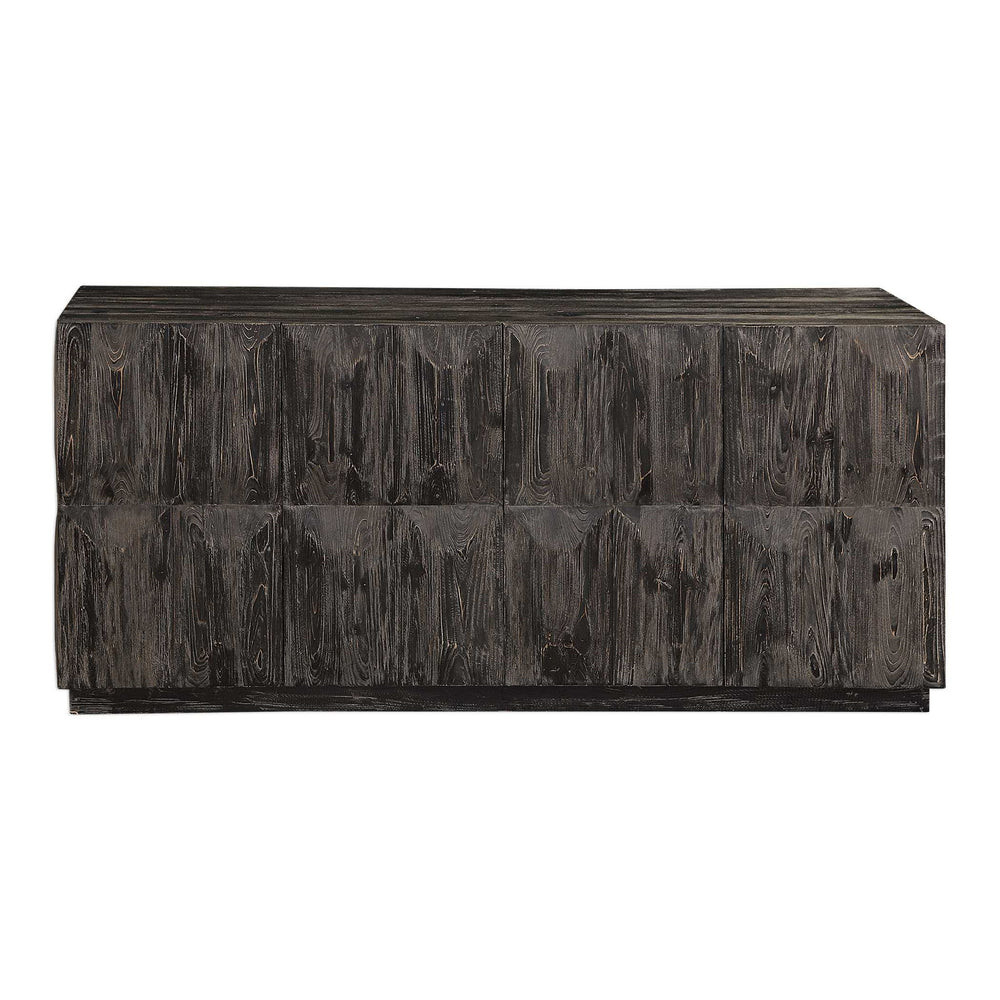 Barlas - Media Console - Black / Woodtone