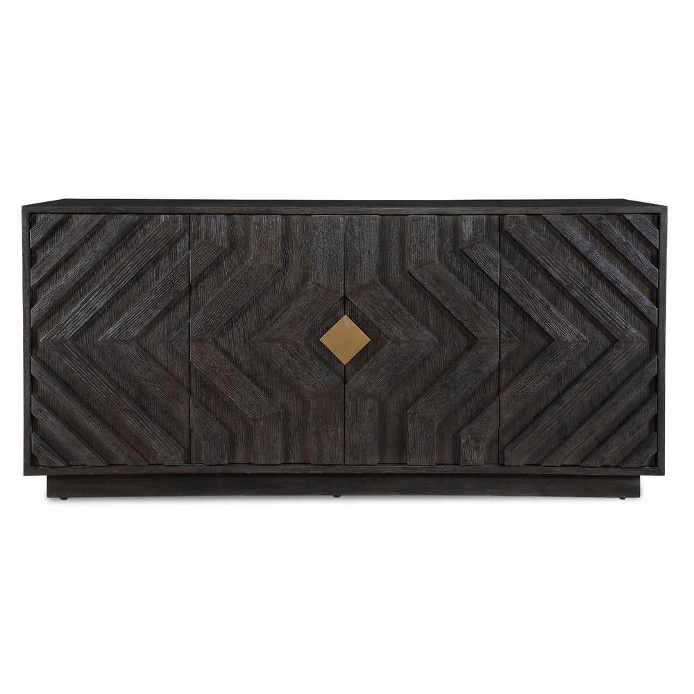 Faulkner - 4 Door Cabinet - Black