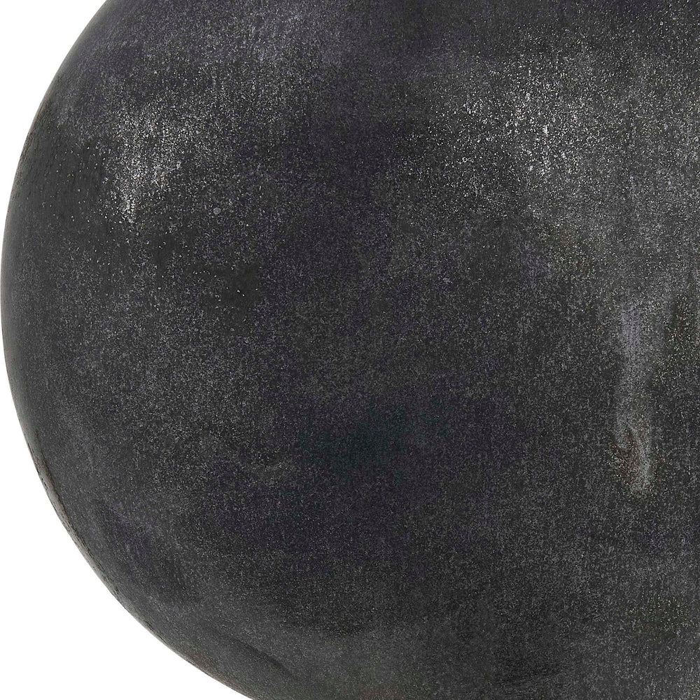 Charcoal Bloom - Indoor-Outdoor Vases (Set of 3) - Black / Gray