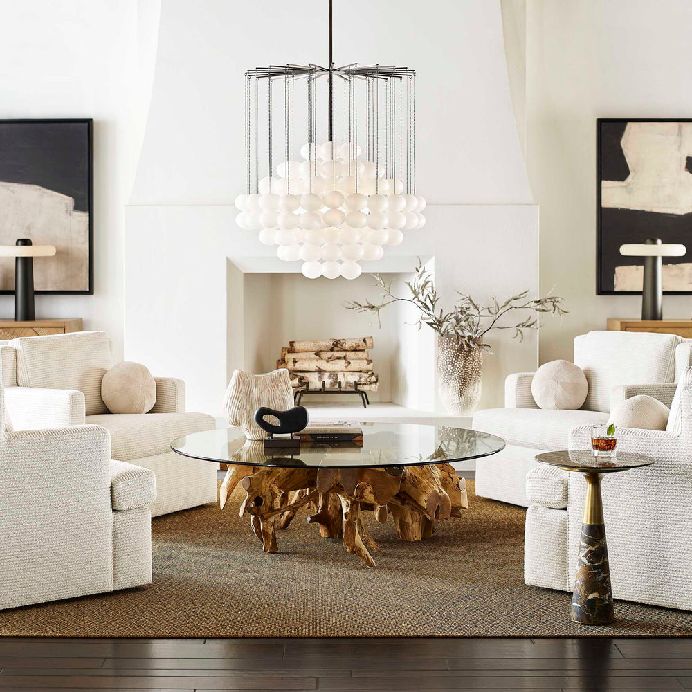 Center Root - Round Glass Coffee Table