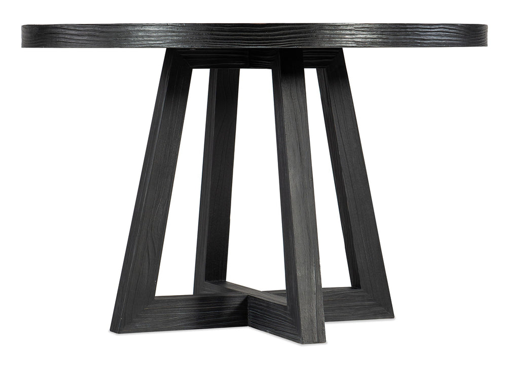Chapman - Shou Sugi Ban Petite Round Dining Table - Black