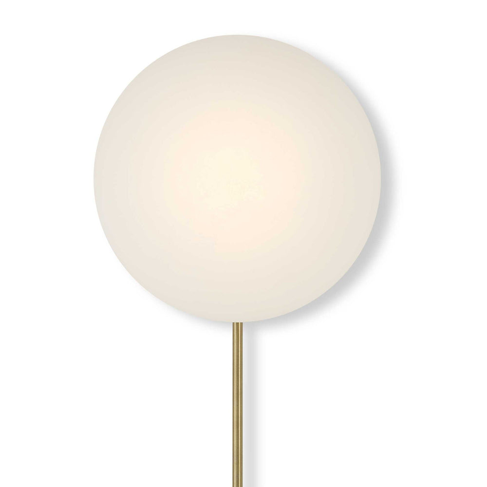New Moon - Sconce - White / Bright Brass