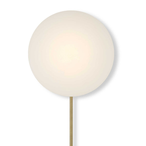 New Moon - Sconce - White / Bright Brass