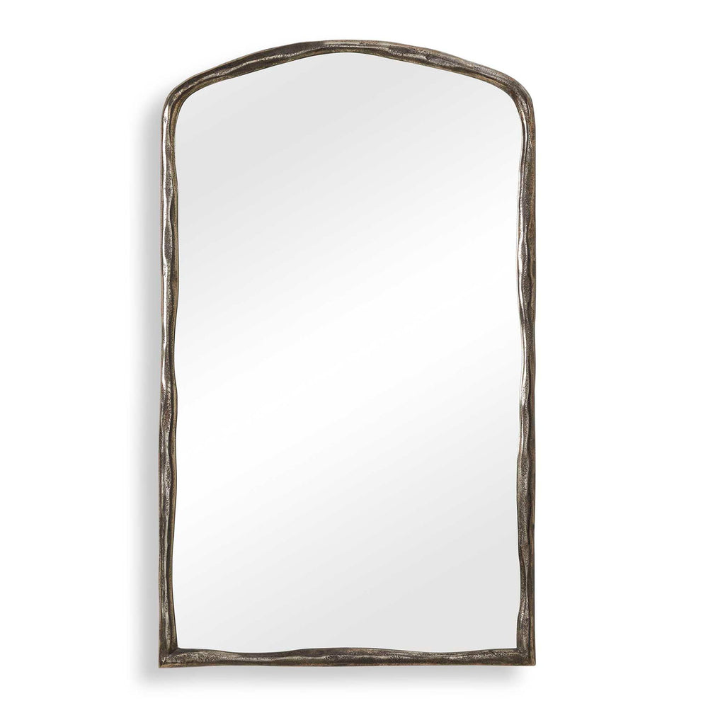 Hammered Antique - Arch Mirror - Nickel