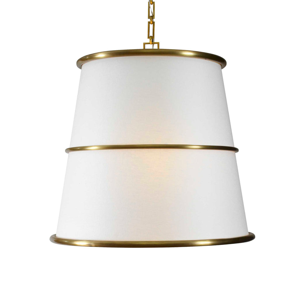 Triad - 4 Light Pendant - Brass / White