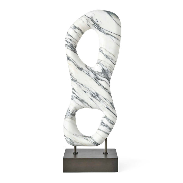 Double Vision - Sculpture - Black / Bronze / White