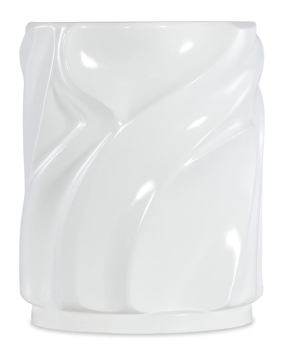 Melange - Alabaster End Table - White